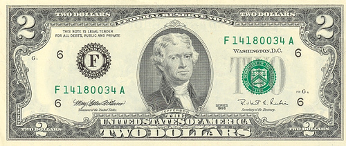 remember two dollar bills