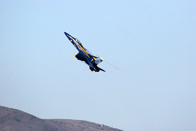 blue angel 7 takes some lucky media person for a ride