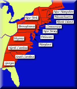 the thirteen colonies