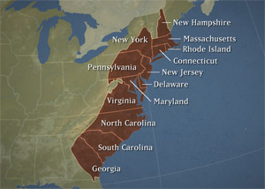 original 13 colonies