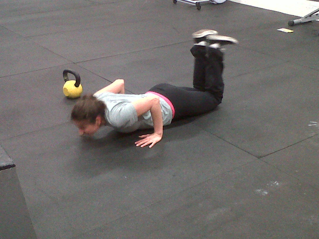 8 reps each  burpees